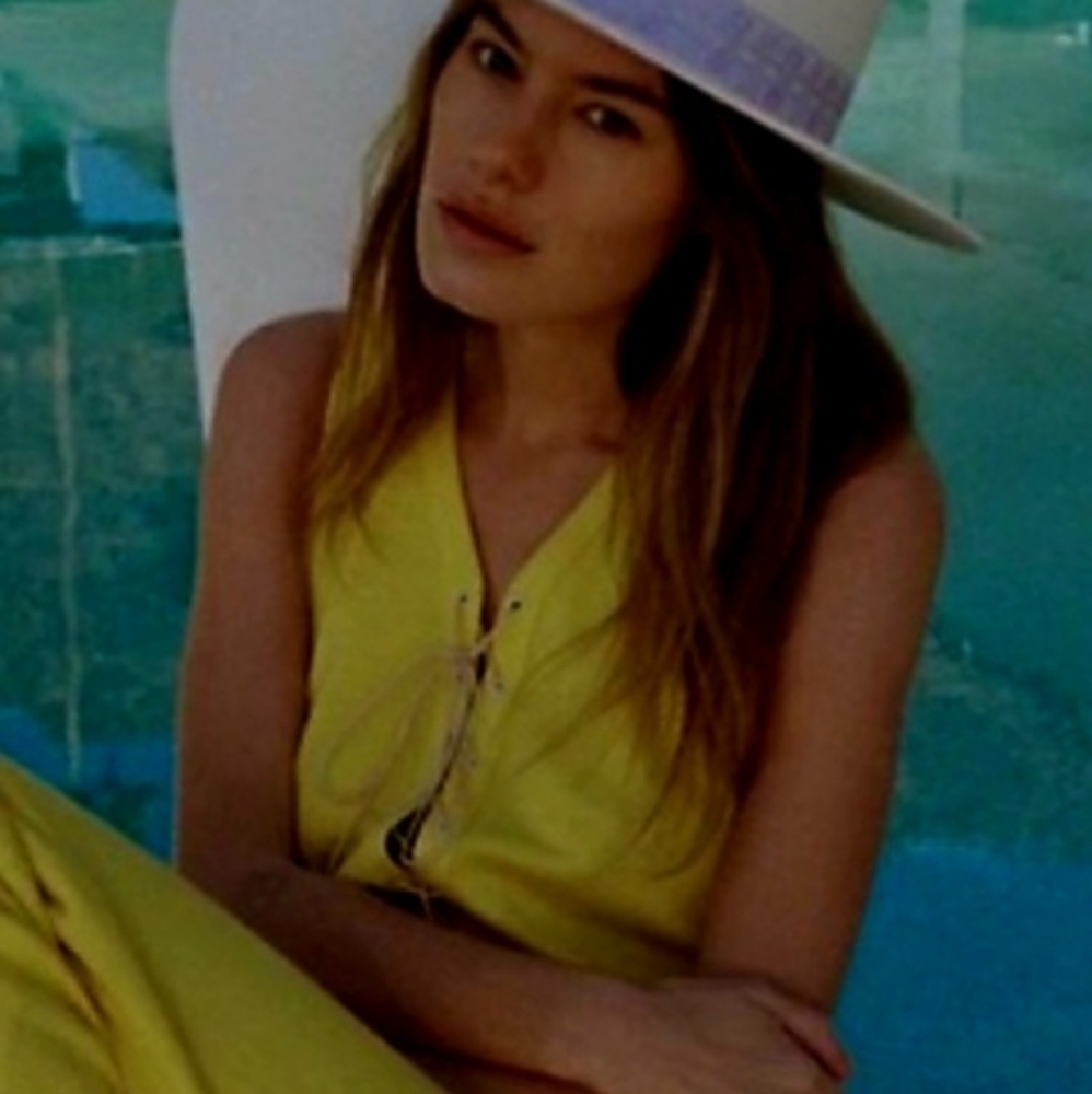 Lack Of Color Cream and Lavender Hat - Picture 3 of 12